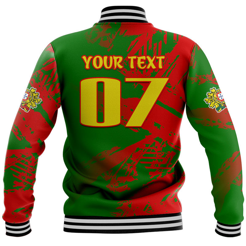 (Custom Personalised) Portugal Football Baseball Jacket Dragon of Royal Arms During The Reign of Queen Maria II LT9 - Wonder Print Shop