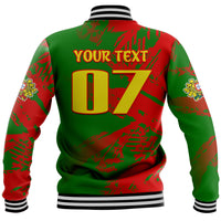 (Custom Personalised) Portugal Football Baseball Jacket Dragon of Royal Arms During The Reign of Queen Maria II LT9 - Wonder Print Shop