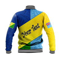(Custom Personalised) Malampa Fiji Day Baseball Jacket Polynesian Line Arty Style LT9 - Wonder Print Shop