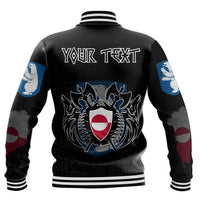 (Custom) Viking - Greenland Flag and Map Baseball Jackets style Viking Geri and Freki RLT12 - Wonder Print Shop