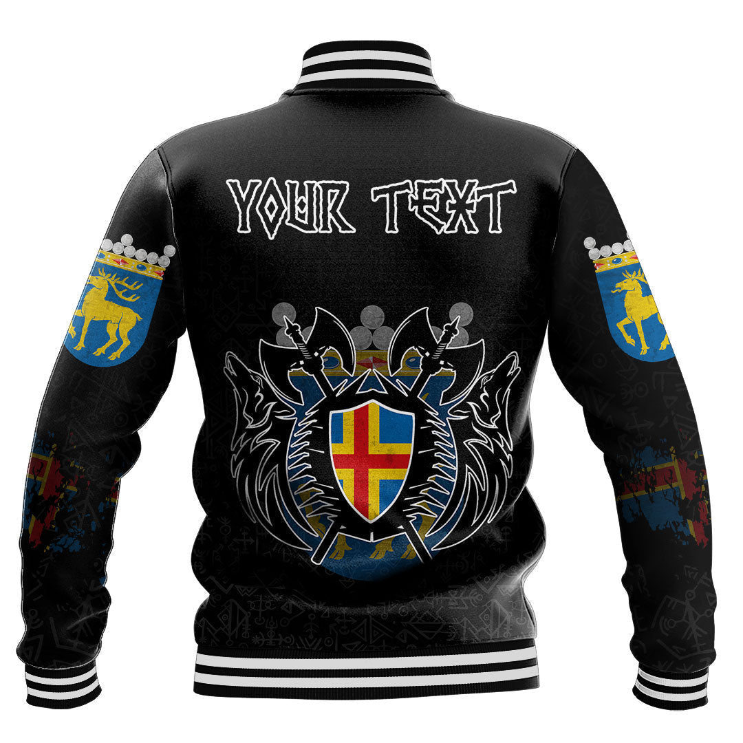 (Custom) Viking - land Flag and Map Baseball Jackets style Viking Geri and Freki RLT12 - Wonder Print Shop