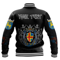 (Custom) Viking - land Flag and Map Baseball Jackets style Viking Geri and Freki RLT12 - Wonder Print Shop