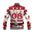 (Custom Personalised) Fathers Day - Canada Hockey Baseball Jacket - Maple Leaf Tartan LT9 - Wonder Print Shop