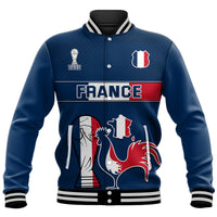 (Custom Personalised) France Rooster Les Bleus Football Baseball Jacket LT9 - Wonder Print Shop