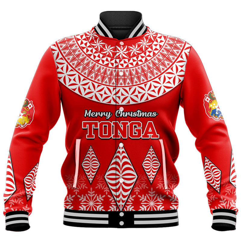 Tonga Kupesi Ngatu Merry Christmas Baseball Jacket LT9 - Wonder Print Shop