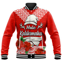 Hawaii Hibiscus Flower Mele Kalikimaka Baseball Jacket LT9 - Wonder Print Shop