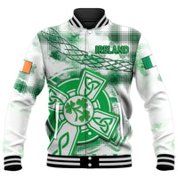 (Custom Personalised And Number) Ireland Cross Cricket Team Baseball Jacket Celtic Irish Green Pattern Unique LT9 - Wonder Print Shop