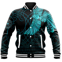 Viking Clothing Viking Odin's Celtic Ravens Cyan Version Baseball Jackets RLT12 - Wonder Print Shop
