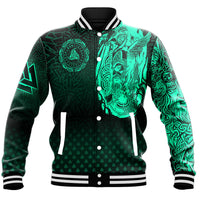 Viking Clothing Viking Odin Raven Tattoo Style Green Version Baseball Jackets RLT12 - Wonder Print Shop