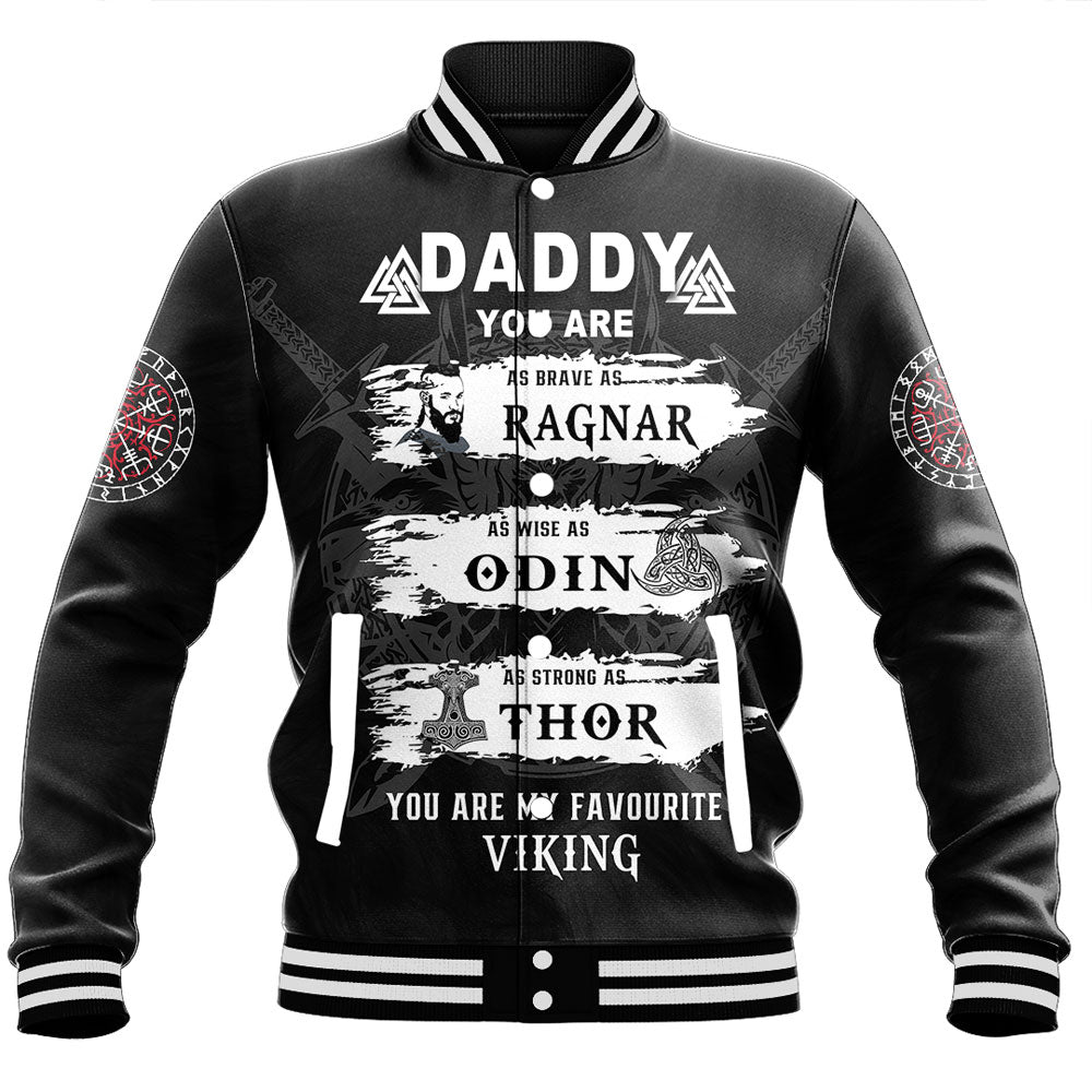 Viking Clothing Viking Daddy Baseball Jacket RLT12 - Wonder Print Shop