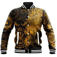 Viking Clothing Viking Odin Tattoo Gold Version Baseball Jackets RLT12 - Wonder Print Shop