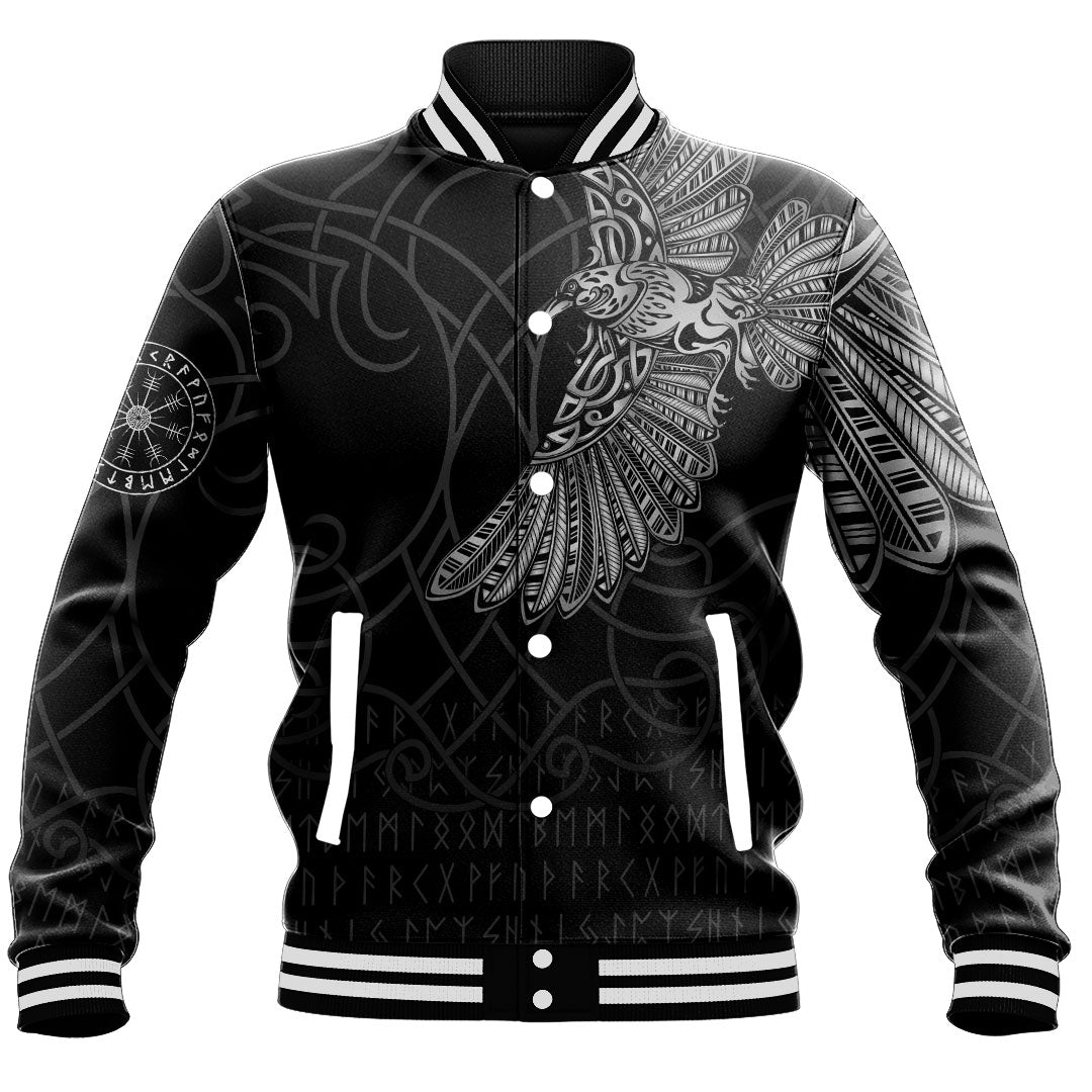 Viking Clothing Viking Odins Raven Tattoo Baseball Jackets RLT12 - Wonder Print Shop