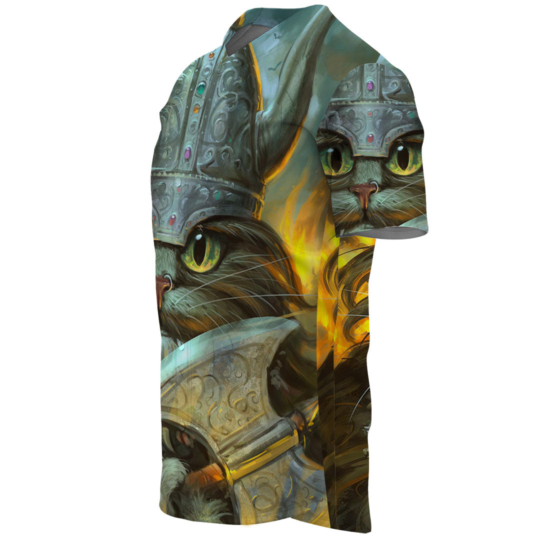 Viking Clothing Vikings Cat Warrior Baseball Jersey RLT12 - Wonder Print Shop