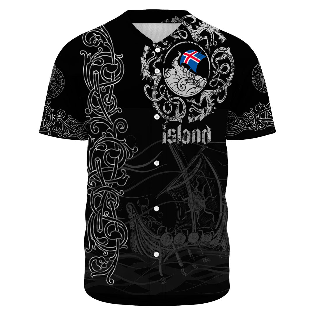 Viking Clothing Viking Drakkar Iceland Warship Baseball Jersey RLT12 - Wonder Print Shop