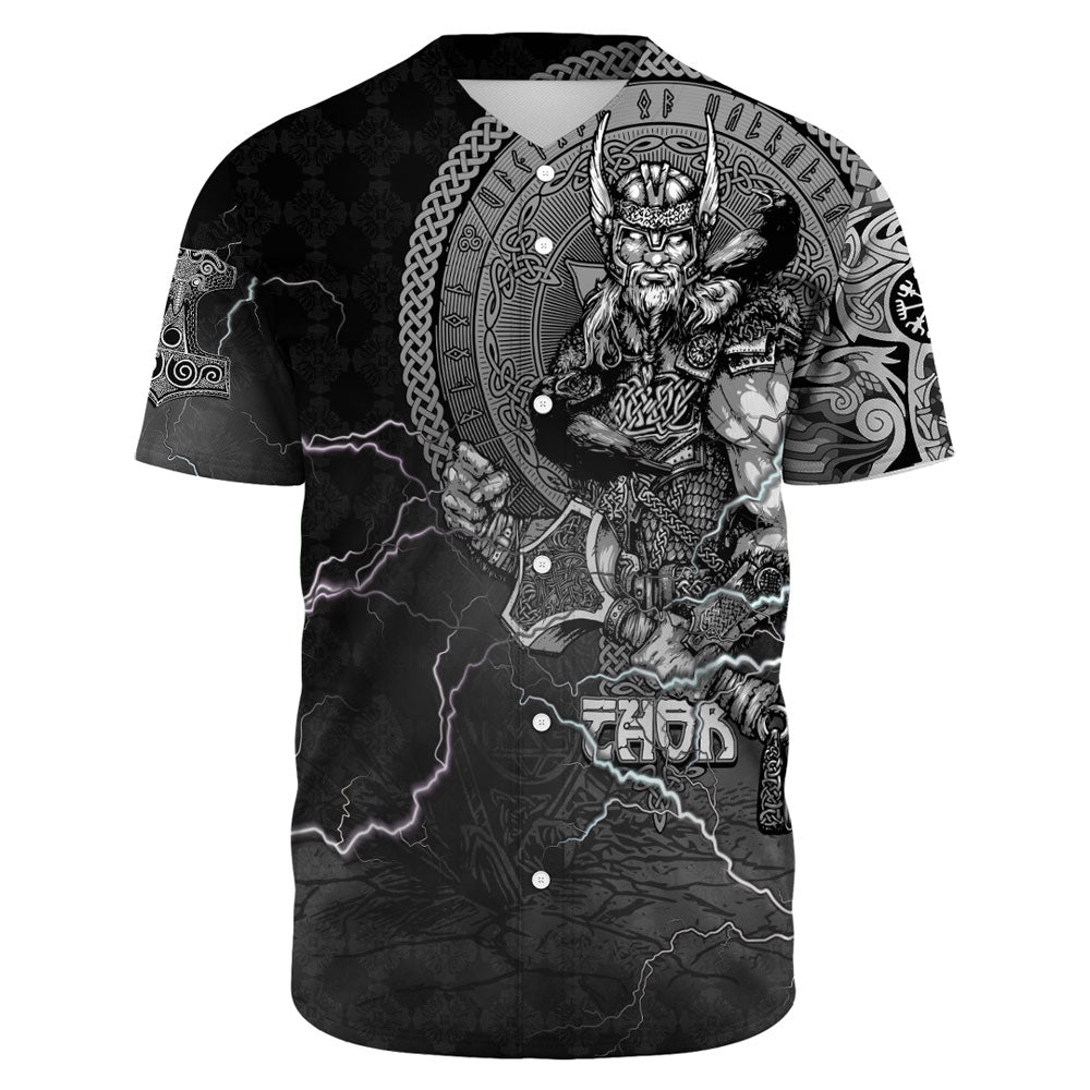Viking Thor and Jormungand Baseball Jersey RLT12 - Wonder Print Shop