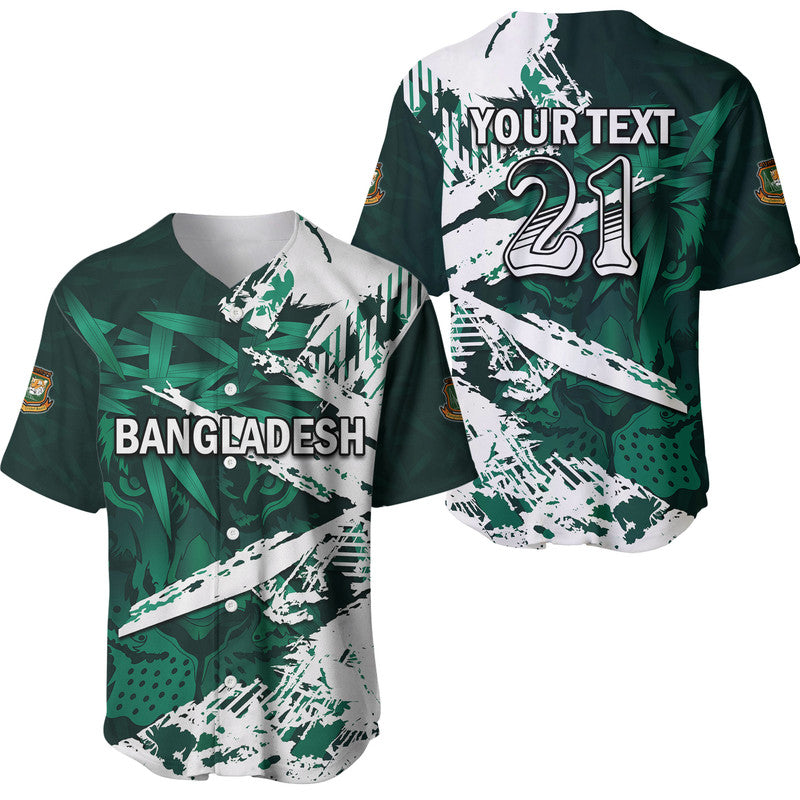 (Custom Personalised) Bangladesh Cricket Team Baseball Jersey Special Bangla Tigers LT9 - Wonder Print Shop