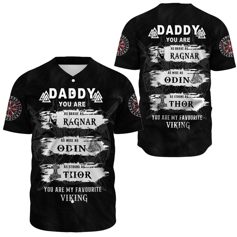 Viking Clothing Viking Daddy Baseball Jersey RLT12 - Wonder Print Shop