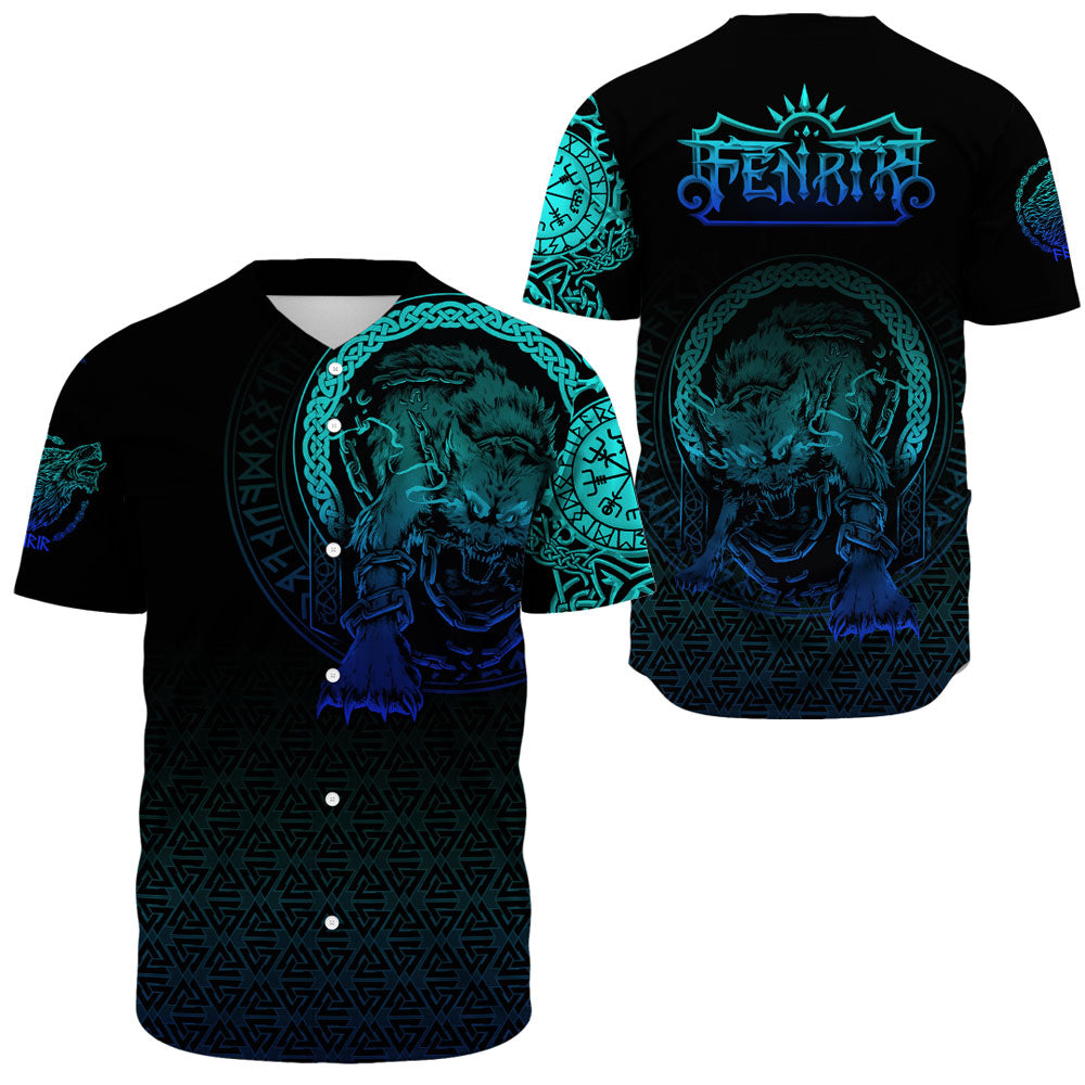 Viking Clothing Viking Fenrir Norse 3D Special Baseball Jersey RLT12 - Wonder Print Shop