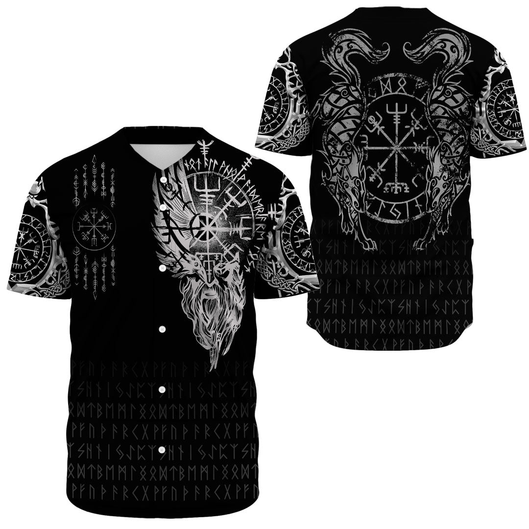 Viking Clothing Viking Compass Vegvisir Tattoo Baseball Jersey RLT12 - Wonder Print Shop