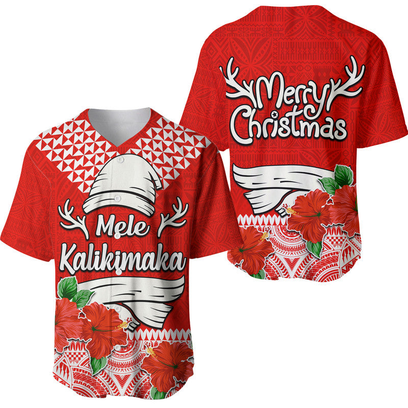 Hawaii Hibiscus Flower Mele Kalikimaka Baseball Jersey LT9 - Wonder Print Shop