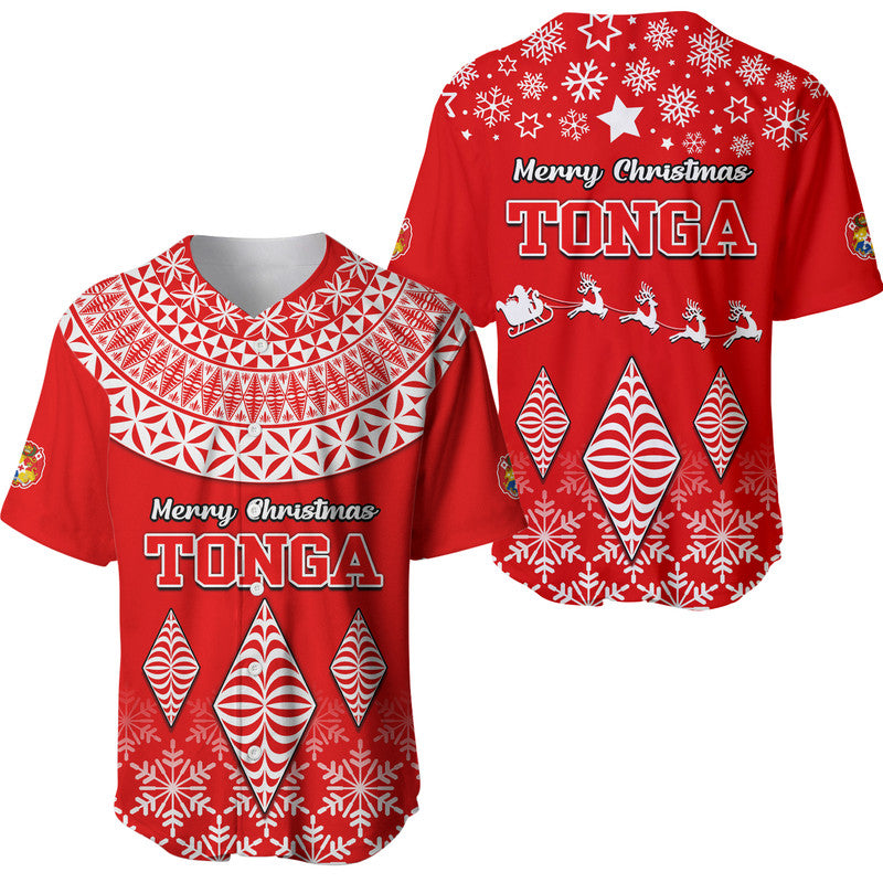 Tonga Kupesi Ngatu Merry Christmas Baseball Jersey LT9 - Wonder Print Shop