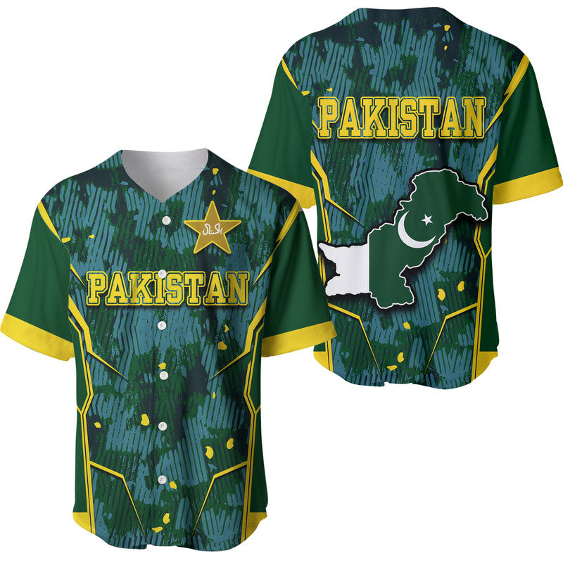 Pakistan Men in Green Cricket Team Baseball Jersey Green Shirts Sport Style LT9 - Wonder Print Shop