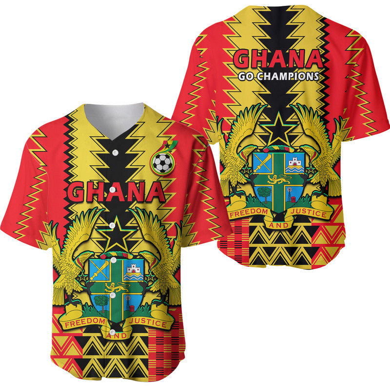 Ghana Football Sport Style Baseball Jersey LT9 - Wonder Print Shop