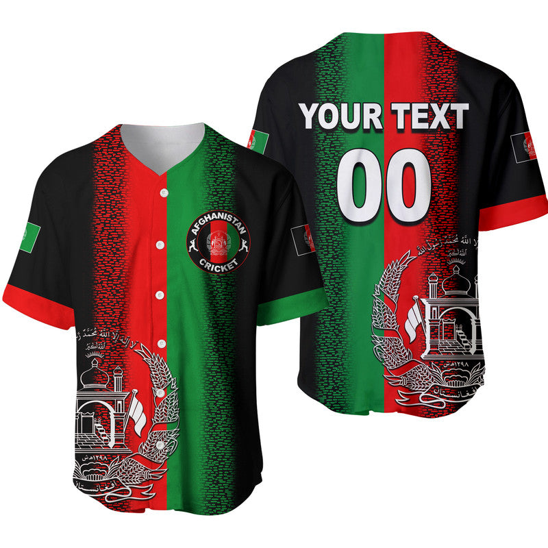 (Custom Personalised And Number) Afghanistan Cricket Jersey Baseball Jersey LT6 - Wonder Print Shop