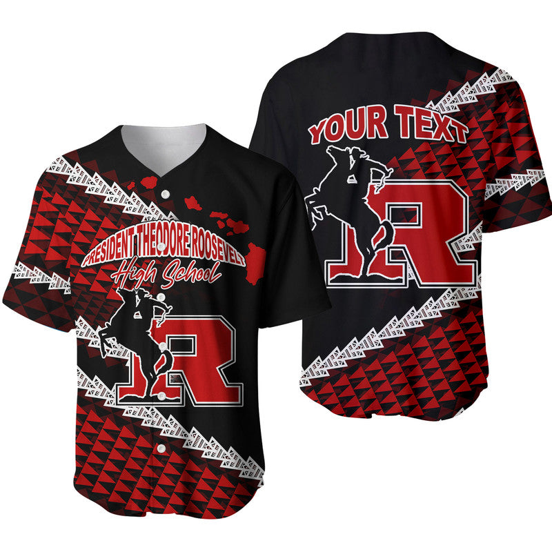 Custom Personalised President Theodore Roosevelt High School Hawaii Baseball Jersey LT6 - Wonder Print Shop