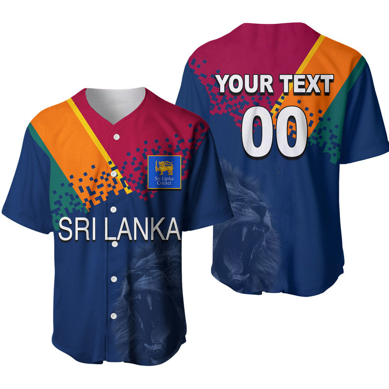 (Custom Personalised And Number) Sri Lanka Cricket Jersey Baseball Jersey LT6 - Wonder Print Shop