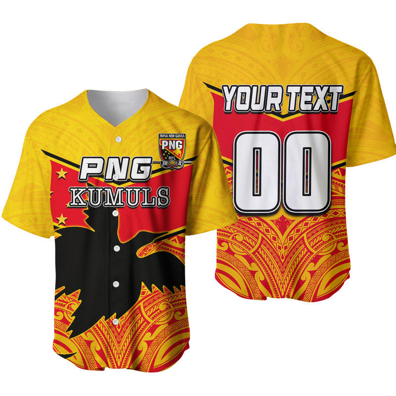 Custom Personalised And Number PNG The Kumuls Baseball Jersey LT6 - Wonder Print Shop