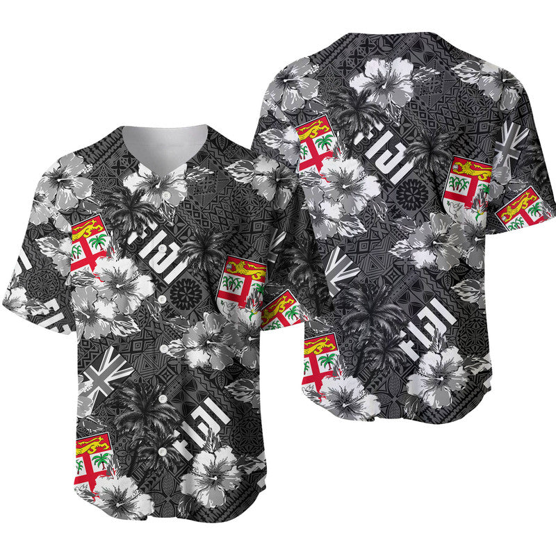 Fiji Hibiscus Baseball Jersey Hawaii Style No.3 LT6 - Wonder Print Shop