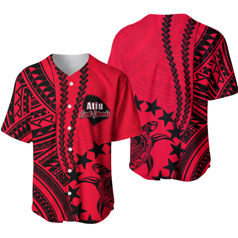 Cook Islands Atiu Polynesian Baseball Jersey LT6 - Wonder Print Shop