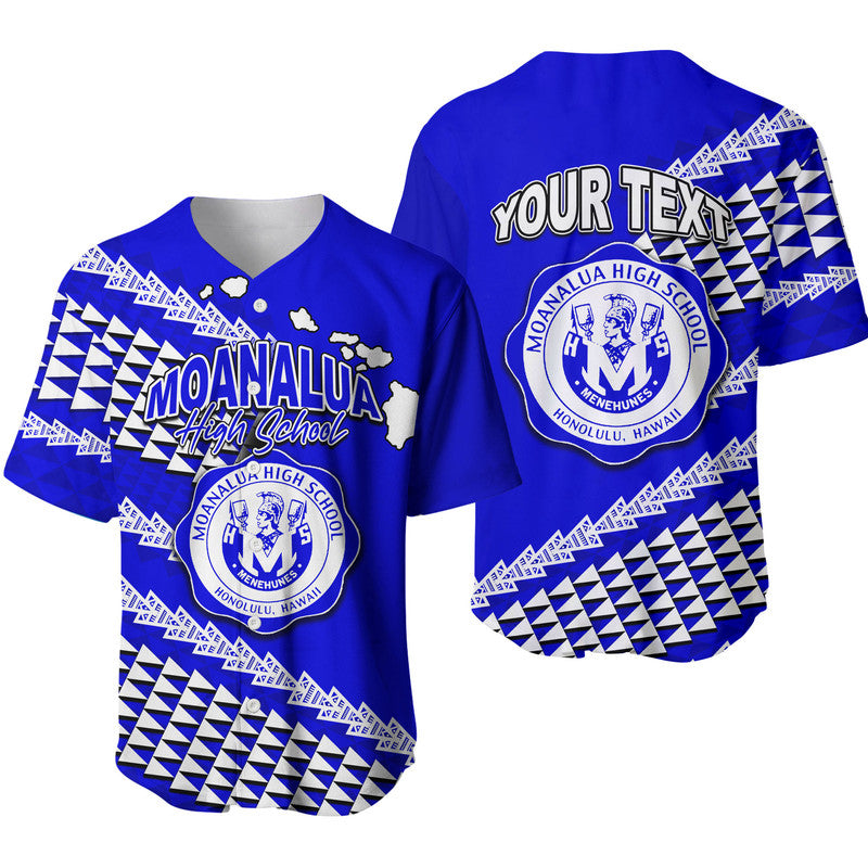 Custom Personalised Moanalua High School Hawaii Baseball Jersey LT6 - Wonder Print Shop