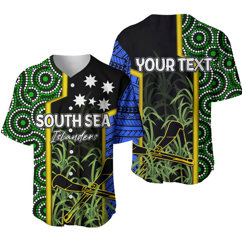Custom Personalised South Sea Islanders Flag Style Baseball Jersey Kanaka LT6 - Wonder Print Shop