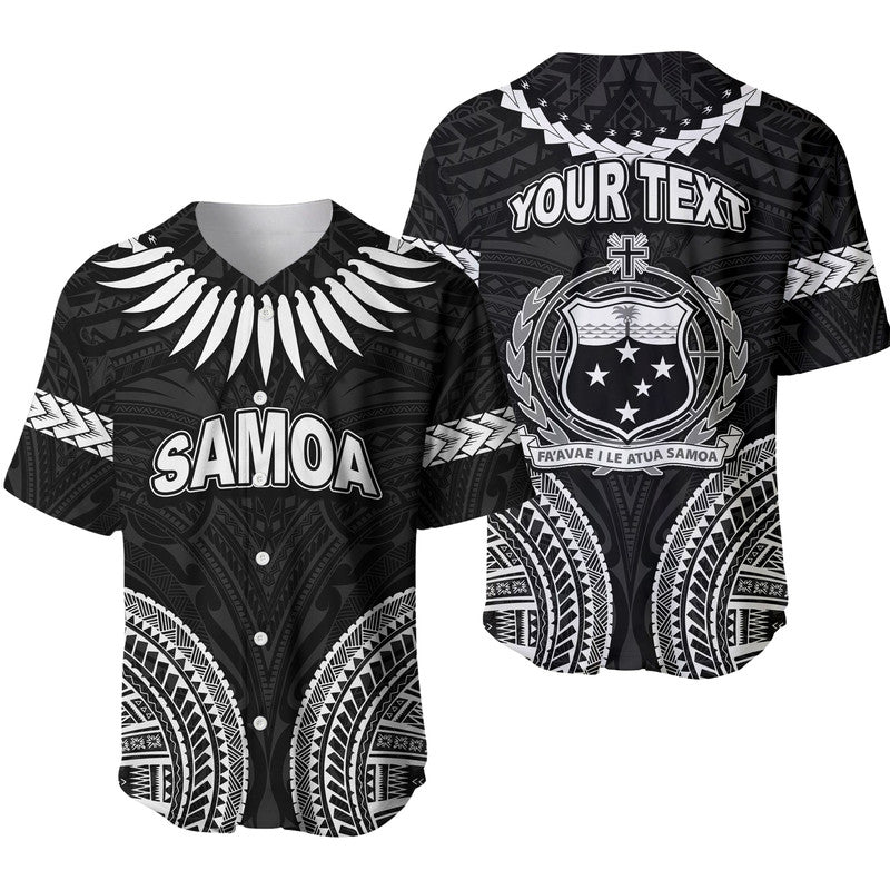 Custom Personalised Samoa Ula Nifo Tribal Baseball Jersey White Style LT6 - Wonder Print Shop
