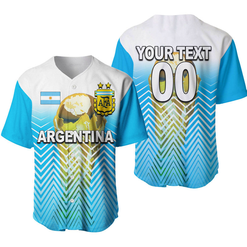 (Custom Personalised) Argentina World Cup 2022 Baseball Jersey Sport Style  LT6 - Wonder Print Shop