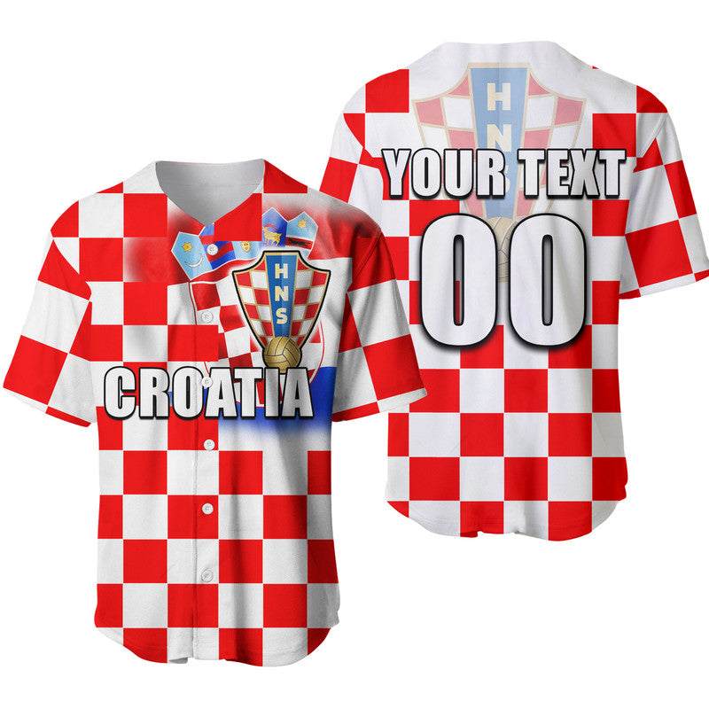 (Custom Personalised And Number) Croatia Soccer- Champions In My Heart Baseball Jersey LT6 - Wonder Print Shop