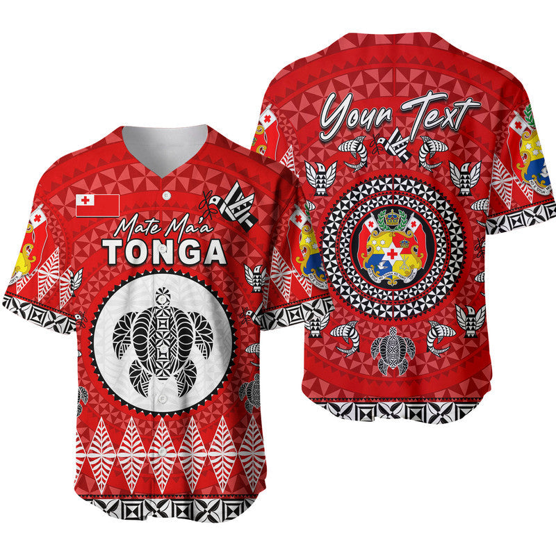 Custom Personalised Mate Ma'a Tonga Ngatu Fonu Rugby Baseball Jersey LT6 - Wonder Print Shop
