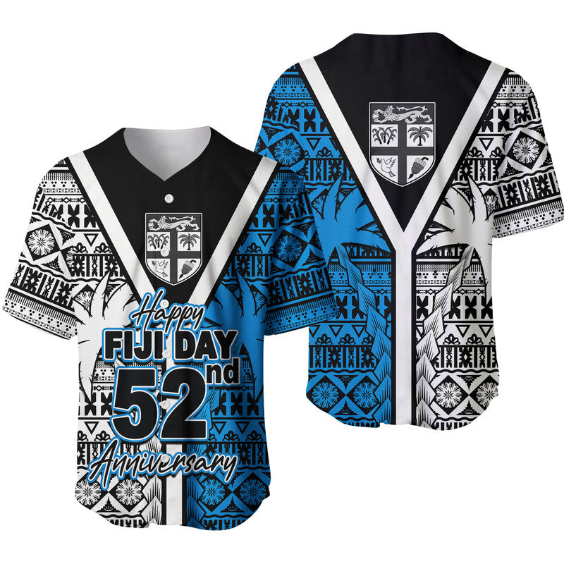 Fiji Day 52nd Anniversary Baseball Jersey LT6 - Wonder Print Shop