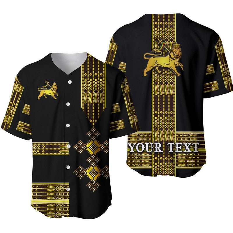 custom-personalised-ethiopia-baseball-jersey-ethiopian-lion-of-judah-simple-tibeb-style-black