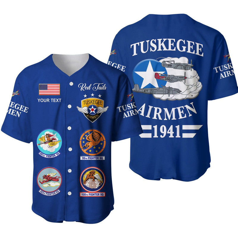 custom-personalised-tuskegee-airmen-baseball-jerseythe-blue-tails-simple-style-blue