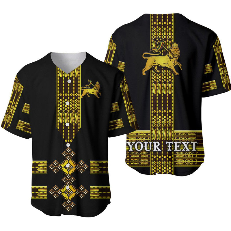 custom-personalised-ethiopia-baseball-jersey-ethiopian-lion-of-judah-tibeb-vibes-no1-ver-black