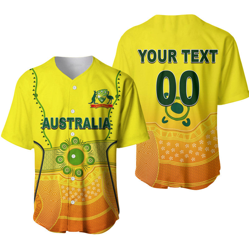 (Custom Personalised And Number) Australia Cricket Jersey 2022 Baseball Jersey LT6 - Wonder Print Shop