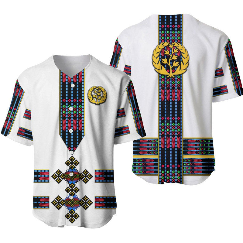 Eritrea Baseball Jersey Fancy Tibeb Vibes NO.1 Ver - Flag Style LT8 - Wonder Print Shop