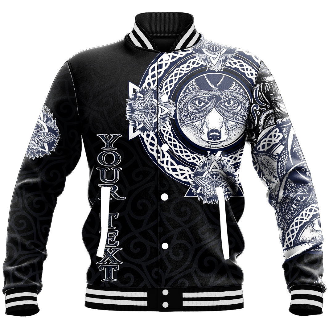 (Custom) Wonder Print Shop - Fox and Butterfly Baseball Jacket Style Celtic RLT12 - Wonder Print Shop