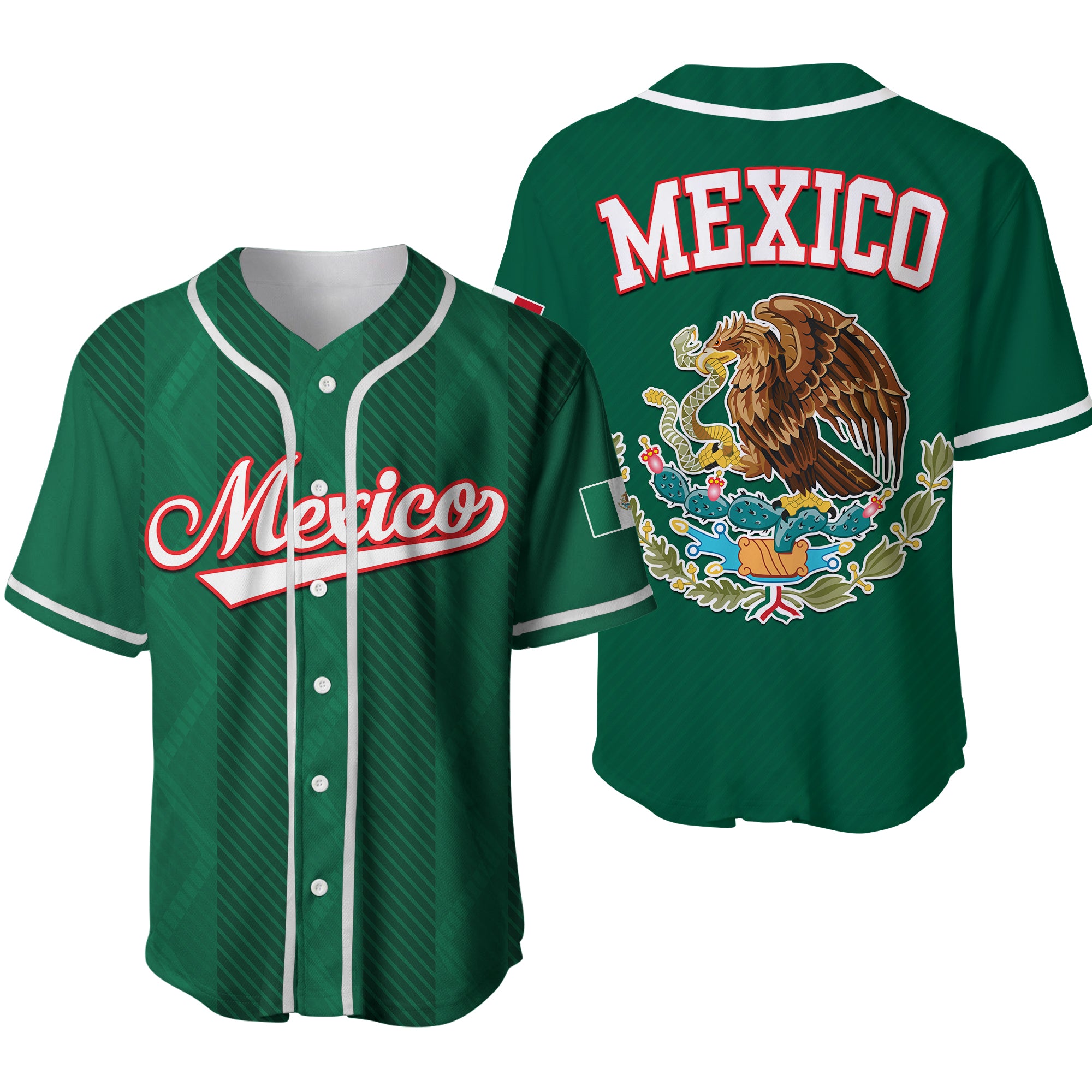 Baseball 2023 Mexico Sporty Green Style Baseball Jersey LT9