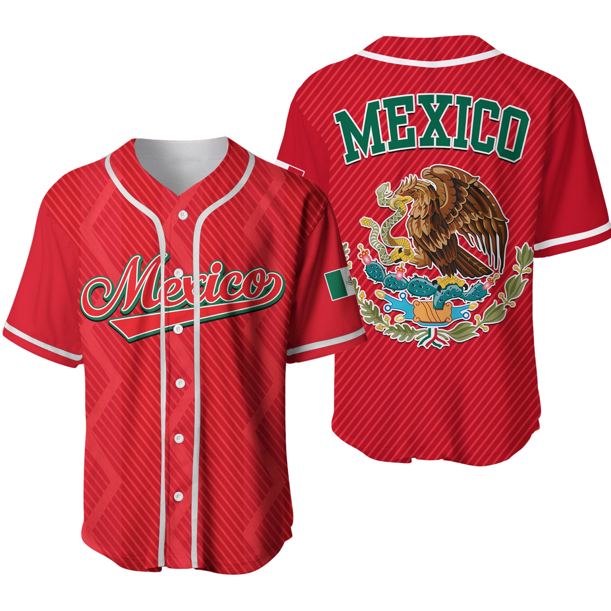 Baseball 2023 Mexico Sporty Red Style Baseball Jersey LT9
