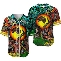 Australia Aboriginal Kangaroo Combine New Zealand Maori Kiwi Bird Baseball Jersey - LT2 - Wonder Print Shop