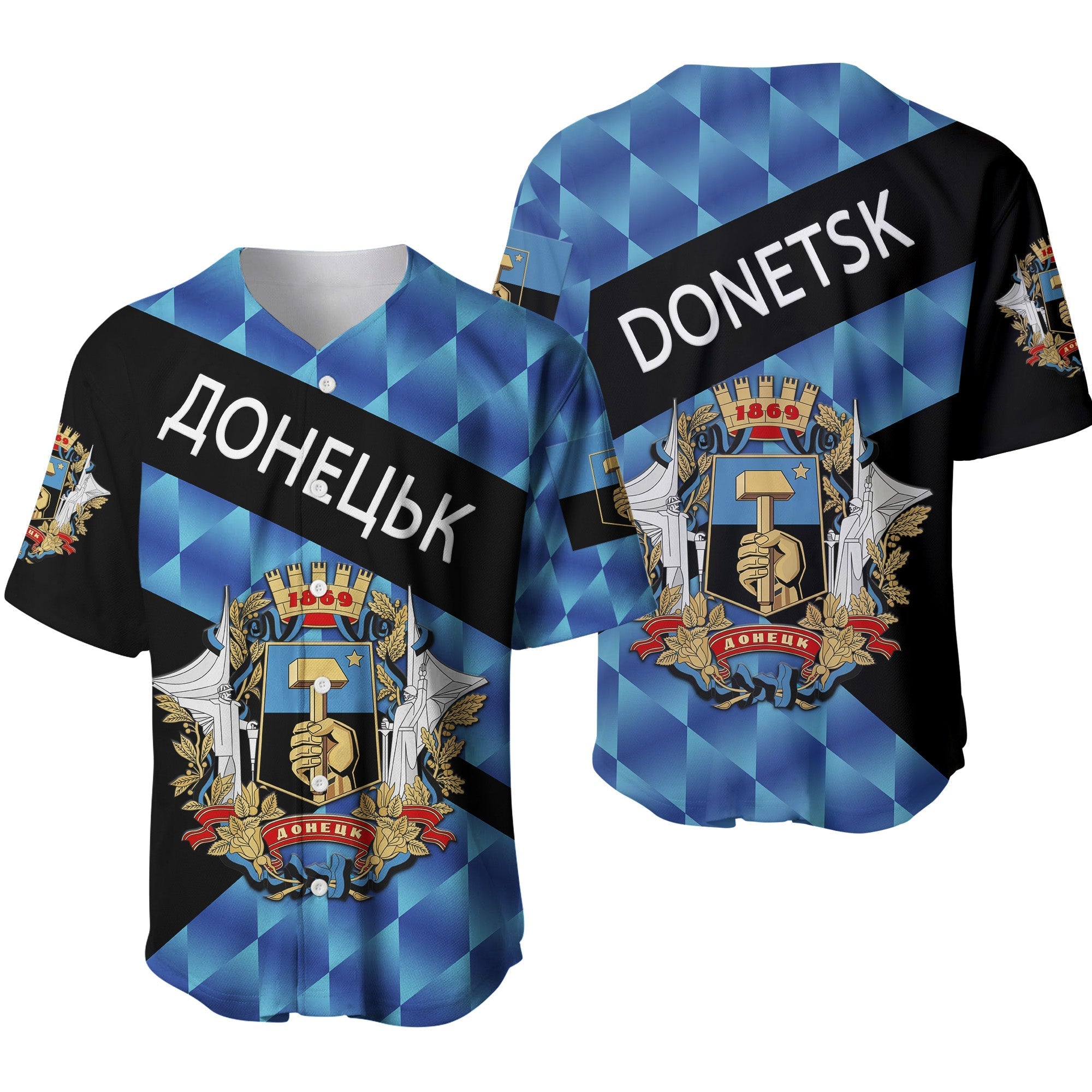 Ukraine Donetsk Baseball Jersey Sporty Style LT8 - Wonder Print Shop